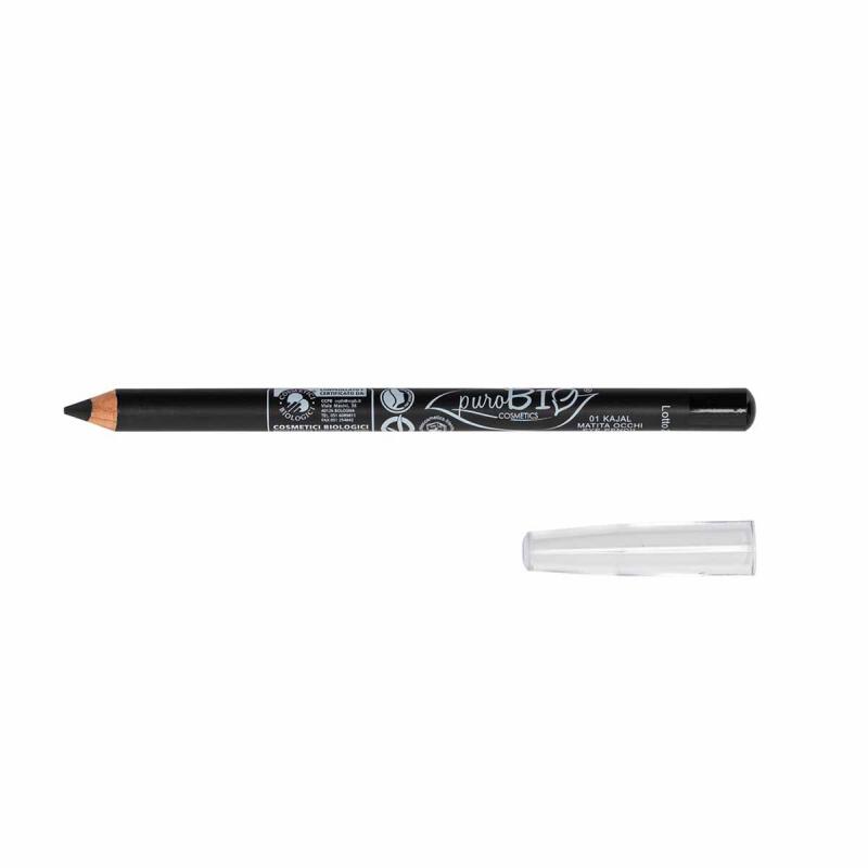 Eyeliner kayal black van PuroBIO, 1x 1 stk